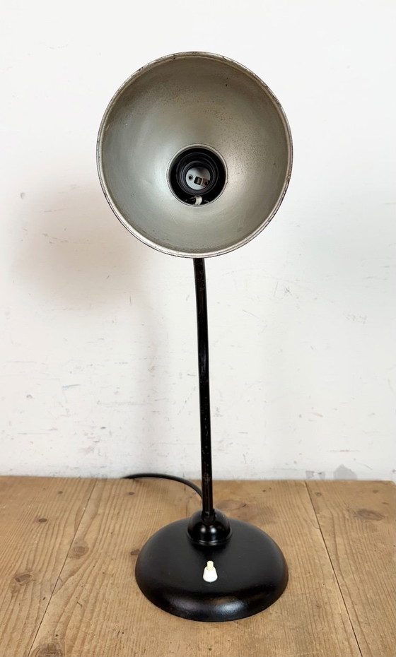 Image 1 of Lampada da tavolo nera vintage di Christian Dell per Kaiser Idell, anni '30