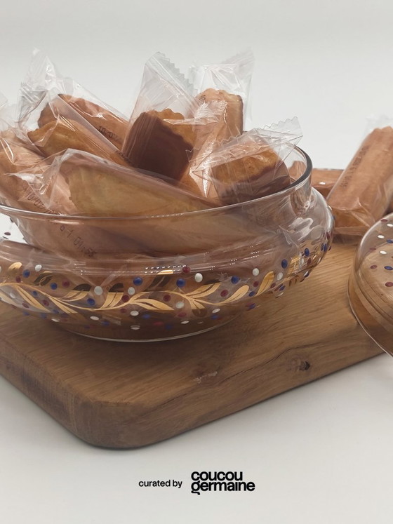 Image 1 of Glass madeleine tin, France (1960s-1970s)