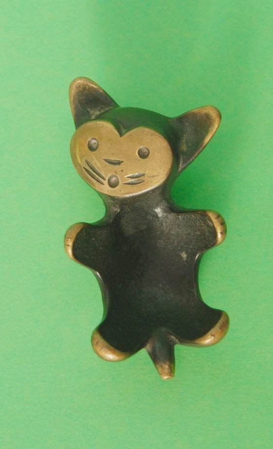 Image 1 of Vintage cat figurine, Walter Bosse style 1960s
