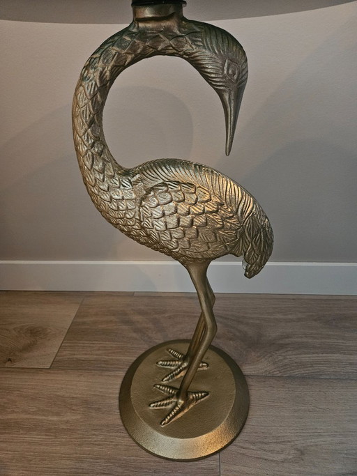 Mesa auxiliar decorativa con forma de grulla