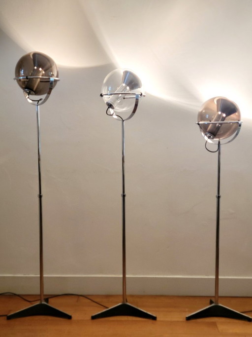 3x Lampadaires Globe de Frank Ligtelijn pour RAAK Amsterdam