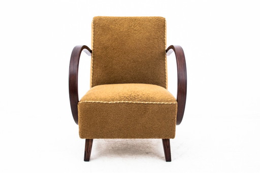 Art Deco fauteuil, ontworpen door J. Halabala, Tsjechië, jaren 1930.