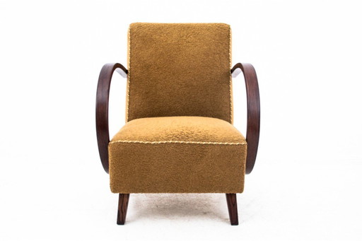 Art Deco armchair, designed by J. Halabala, Czech Republic, 1930s.