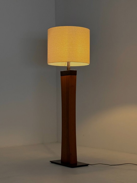 Italiaanse Mid Century Vloerlamp Van Teakhout – Vloerlampen, Wood, Metal (photo 3 of 23)