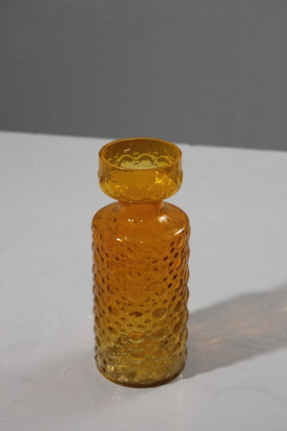 Image 1 of Vintage Space Age Bubble vase design Herbert Kny for VEB Glaswerke 1970s