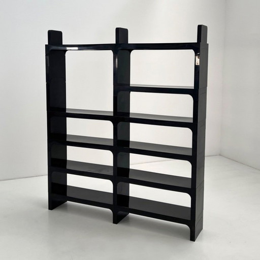 Etagère Modulable Noire par Olaf Von Bohr pour Kartell, 1970s