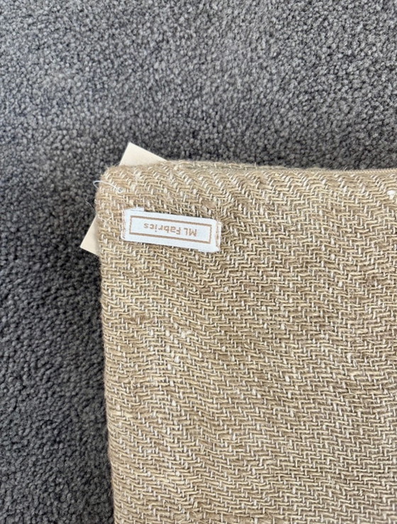 Image 1 of ML Fabrics | Luxury Cushion Cover | 50x50 cm | Beige/Brown