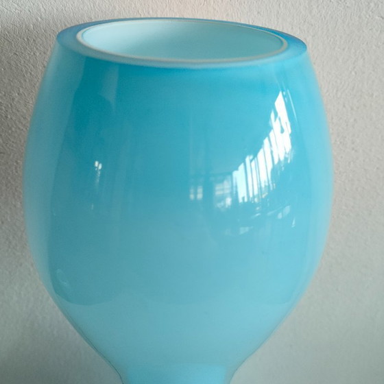 Image 1 of vintage dubbele bolvaas bloemenvaas jaren 70