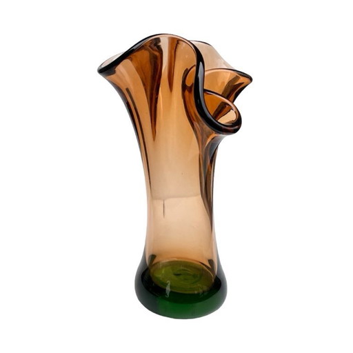 Vase Hana Machovská, Borocristal Nový Bor, Tchécoslovaquie, années 1970, verre d'art