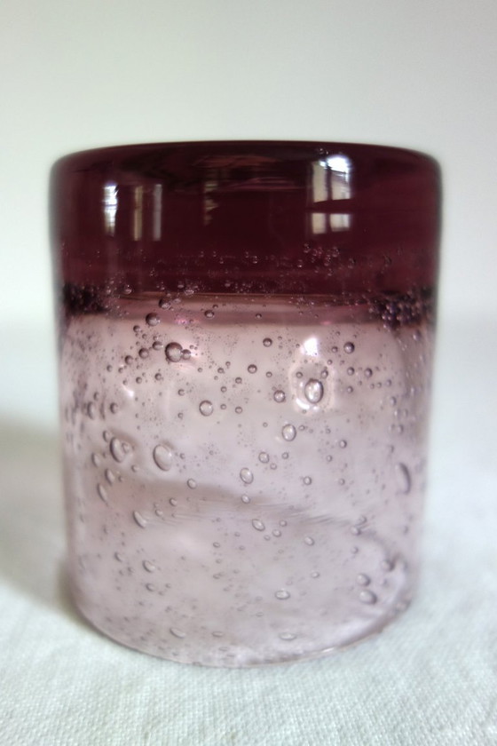 6 Bubble Blown Glasses Verrerie du Marais Riom – Glass & Decanter (photo 8 of 9)
