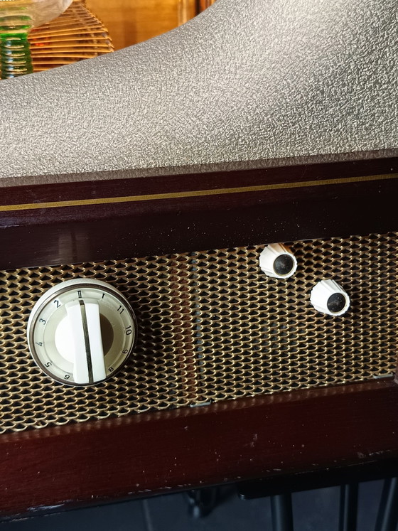 Unique vintage television creatively converted into an illuminated liquor cabinet., Radiobell, Metal, Plastic (photo 8 of 12)
