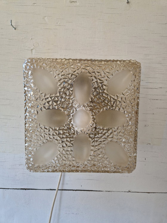 Image 1 of Vintage plafondlamp of wandlamp glas