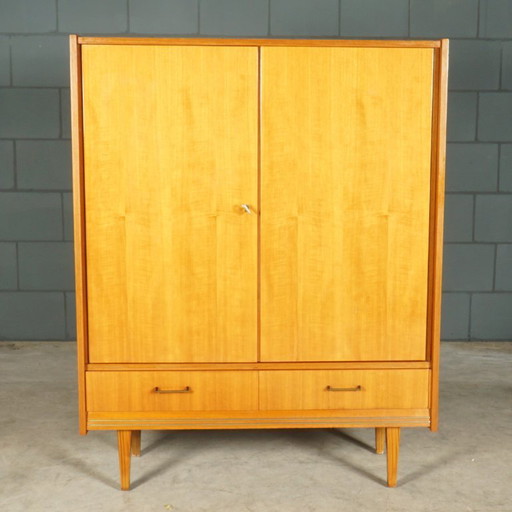 Armoire Vintage en noyer brillant - 1960s