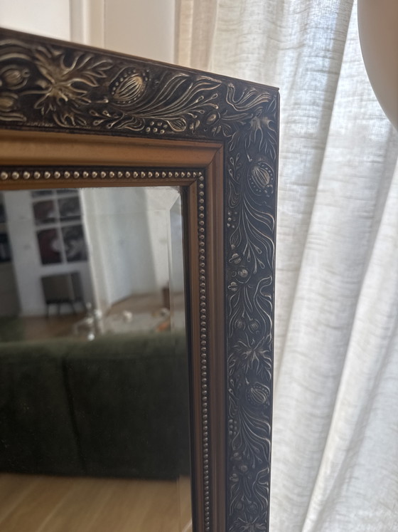 Image 1 of Grande specchio vintage con cornice barocca decorata – 131,5 × 70,5 cm