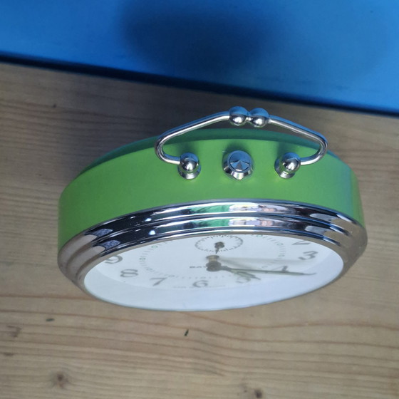 Image 1 of Bayard Mid Century Green Alarm Clock
