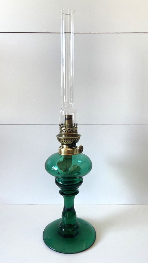 Antique German Kosmos Brenner Art Nouveau Kerosene Lamp, circa 1900