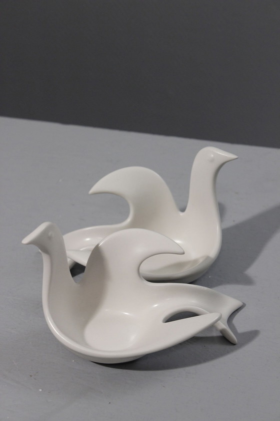 Image 1 of 2 Ceramic photophores dove of peace Jonathan Adler design for Partylite
