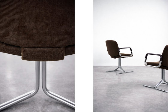 Image 1 of Sedie da ufficio moderne tedesche vintage di metà secolo di Mauser, anni '70, set di 2