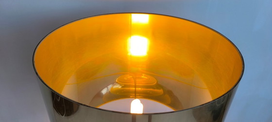 Image 1 of 💎 ✨ Magnifique grande lampe italienne 1960 céramique / or — Esprit Bitossi / Zaccagnini ✨💎