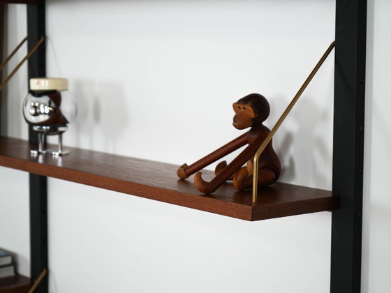 Image 1 of Teak wall unit PS System, Danish design, 1960s, manufactured by Randers Møbelfabrik