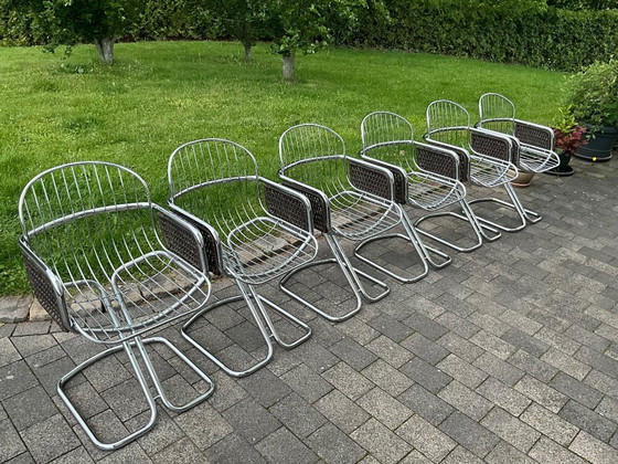 Image 1 of 6 stoelen in de stijl van Gastone Rinaldi