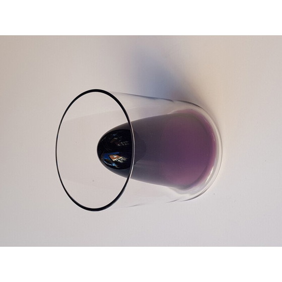 Image 1 of Vintage vase in purple glass by Wirkkala for Rosenthal