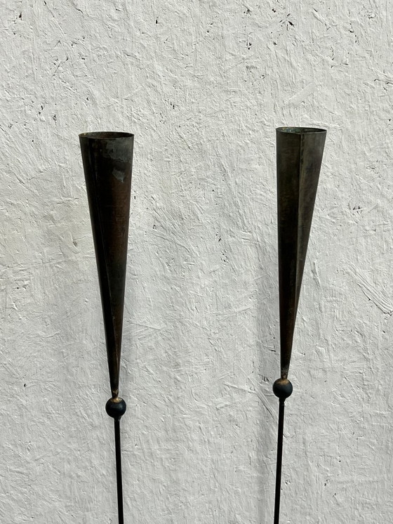 Image 1 of Set di candelieri da terra / portacandele Pieter Spruyt Design, anni '80