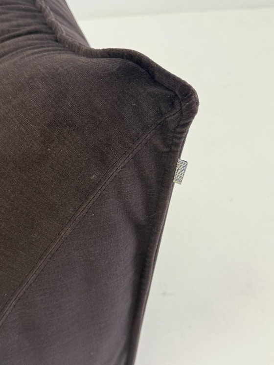 Image 1 of Vintage Bambole sofa in dark brown by Mario Bellini for B&B Italia