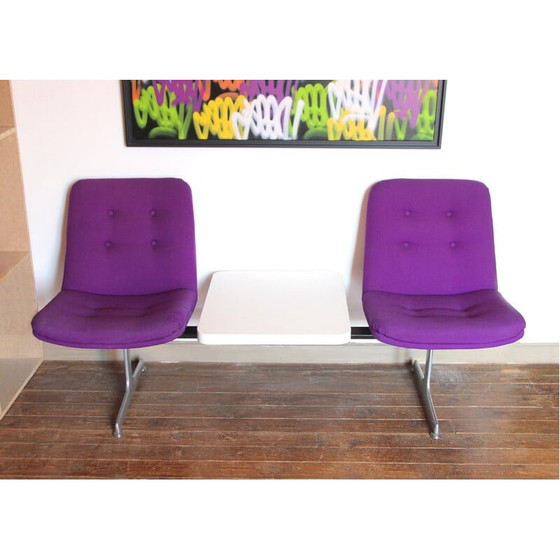 Image 1 of Vintage waiting room bench by Geoffrey Harcourt for Artifort, 1970