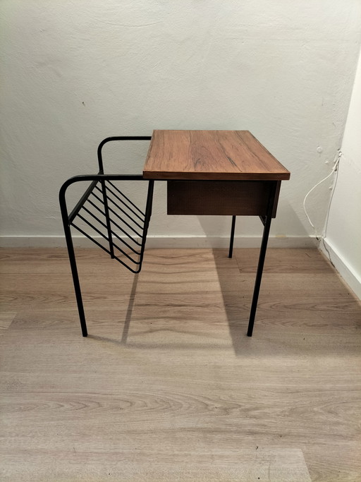 Vintage telephone cabinet newspaper rack