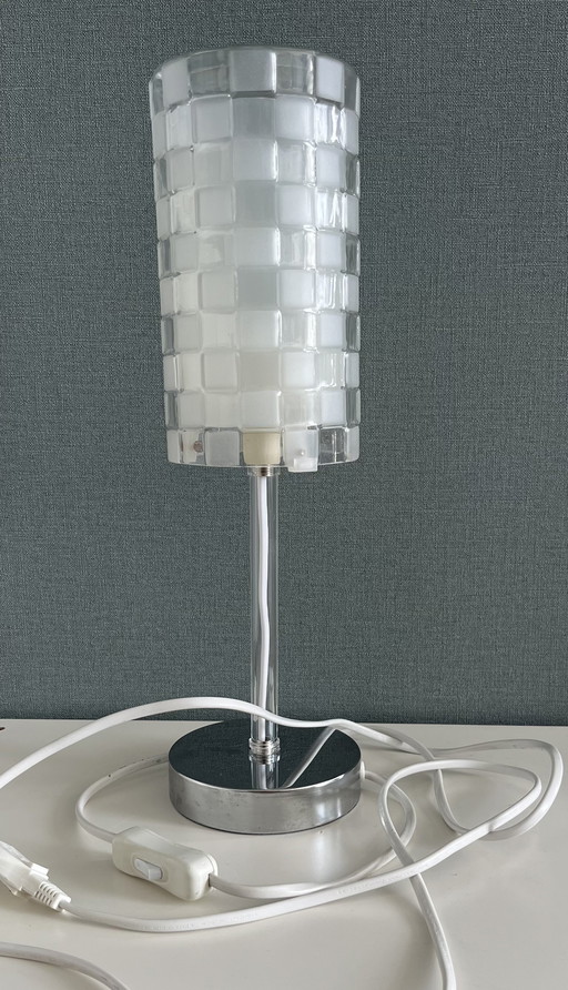Vintage IKEA Table Lamp B0019 with glass shade