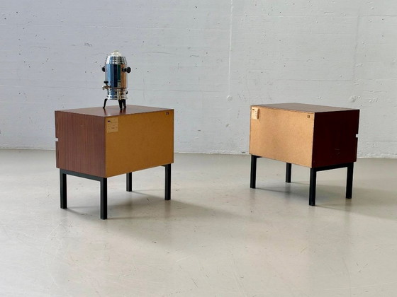 2 MSL Thalia Nightstands - Sapelli, 1970s, Mid-Century – Wood (photo 10 of 15)