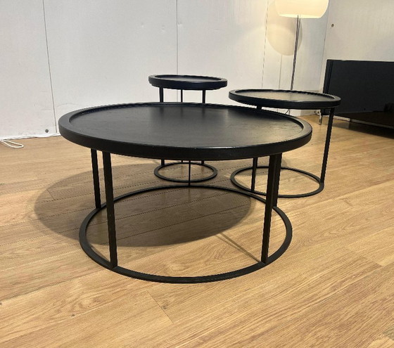 Image 1 of Like New QLIV To Be Served Coffee Table Set Black Design