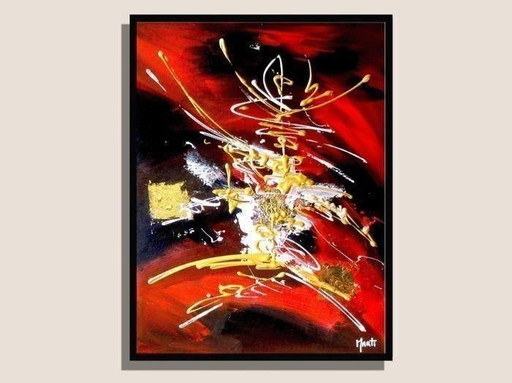 Artist painting - Jan MARTI - Red and Black