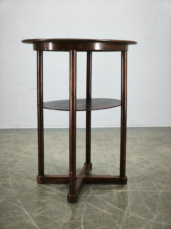 Josef Hoffmann Weense Secession ovale tafel, Kohn of Thonet, circa 1900 – Bijzettafels, Wood (photo 2 of 12)