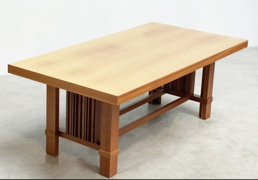Cassina Large Dining Table, Reading Table (250 cm) Meeting Table, Type: 608 Taliesin Designer Frank Lloyd Wright