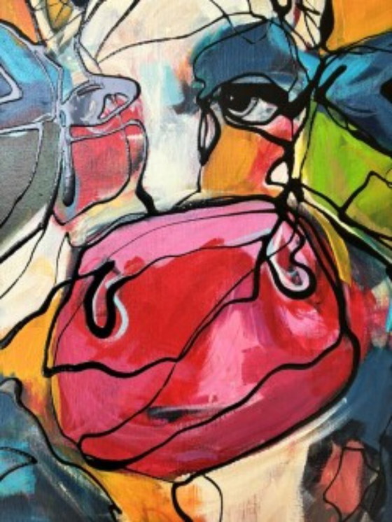 Image 1 of Unique Cow painting