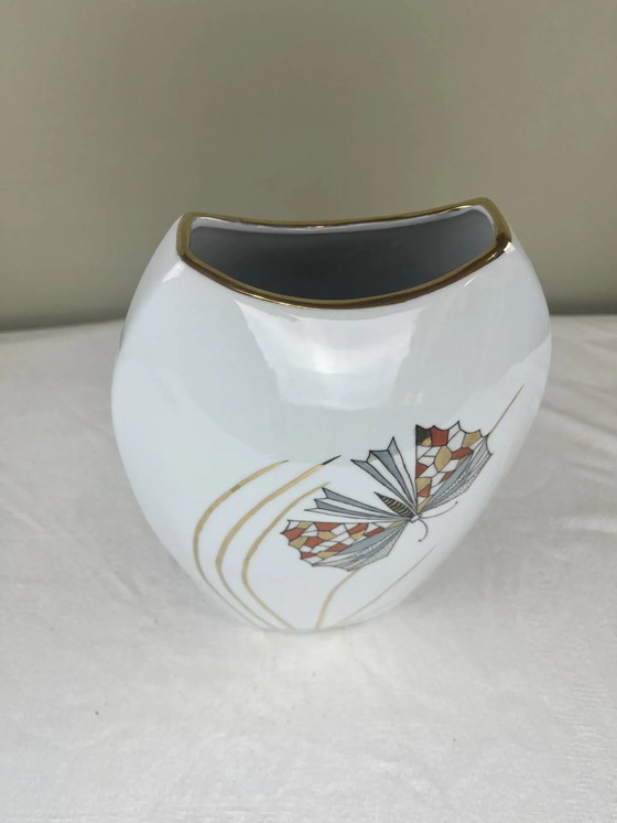 Vaso in porcellana dipinto a mano – Vasi, Porcelain, Gold, Art Deco (photo 3 of 10)