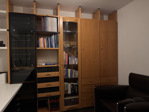 Hulsta beech cabinet with compartment division 255 wide