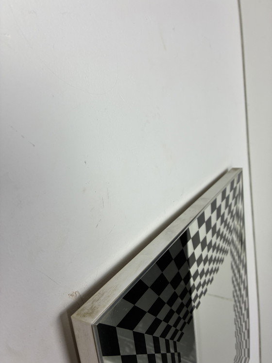 Specchio Vintage Op Art Deknudt – Chrome, Glass (photo 11 of 15)