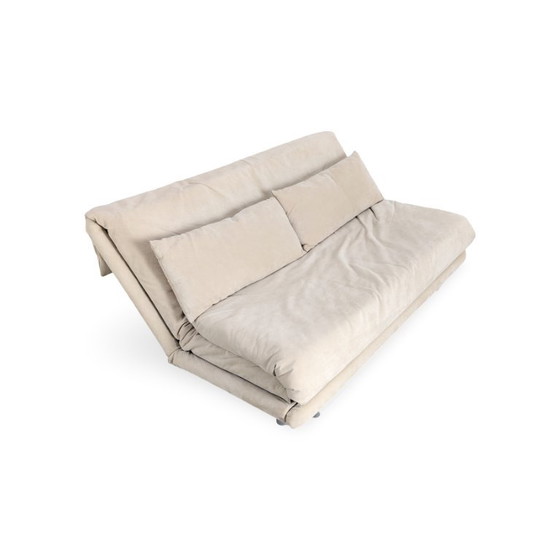 Originele Ligne Roset Multy slaapbank, suède, beige – 2 zitsbanken, Leather (photo 6 of 11)