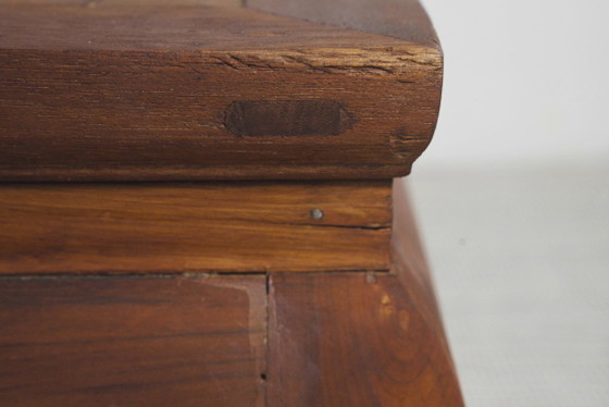 Hardhouten opiumkrukje/tafel, Aziatische lage bijzettafel, handgemaakte plantenstandaard van massief – Wood (photo 7 of 15)