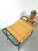 DDR Tabouret en rotin avec acier
