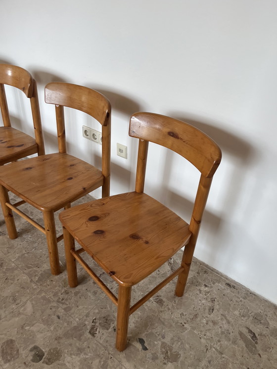 Image 1 of Originele Rainer Daumiller stoelen gemaakt van massief grenenhout.