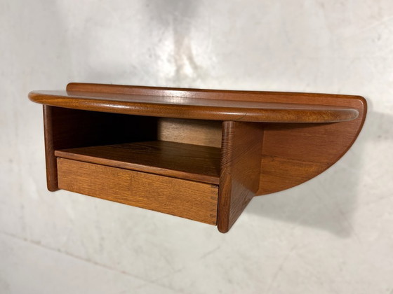 Image 1 of Console murale en teck Kai Kristiansen Vildbjerg Møbelfabrik Danemark années 1960
