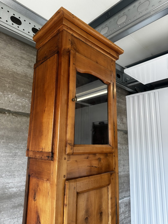 Franse kersenhouten kast voor een staande klok – begin 19e eeuw – Fabrication Artisanale 1800, Vitrinekasten (photo 6 of 15)