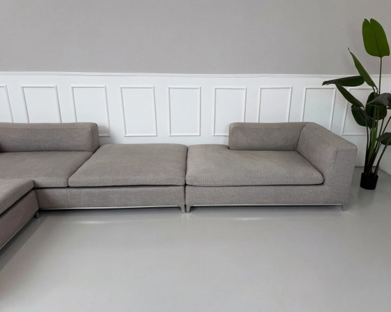 Image 1 of B&B Italia Michel Designer Sofa Couch Grau Stoff Ecksofa