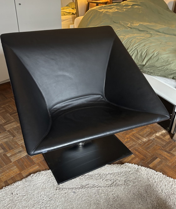 Image 1 of Silla de diseño geométrico, Italia 1970