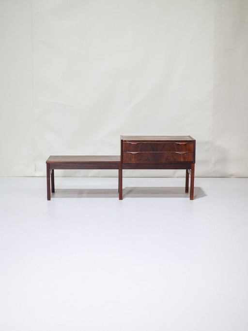 Hall Cabinet Rosewood Vintage Danish Hall Bench