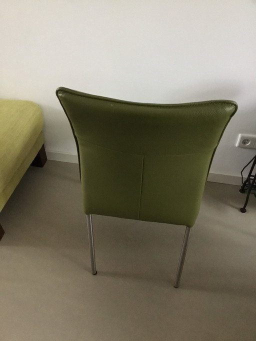 6 x Leather Hülsta Chairs